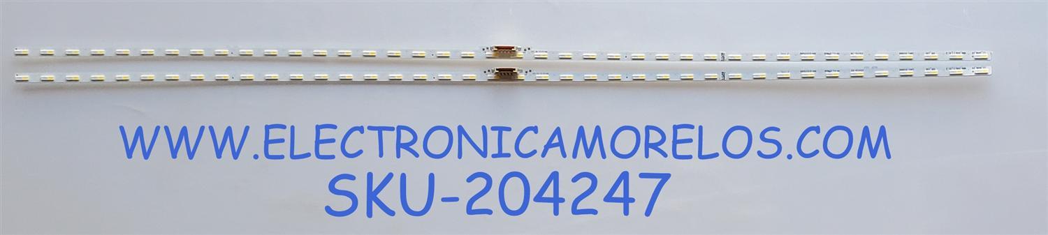 KIT DE LED'S PARA TV SAMSUNG ((2 PIEZAS)) NUMERO DE PARTE LM41-01098A / L1_Q60B_E0 WBM_S40(1)_R1.0 V9F_100 LM41-01098A / WBM_S40(1)_R1.0 / V9F_100 / MODELOS QN50Q60BA / QN50LS03B / QN50Q60C / HG50Q60B / QN50LS03BD / QN50Q60BD 